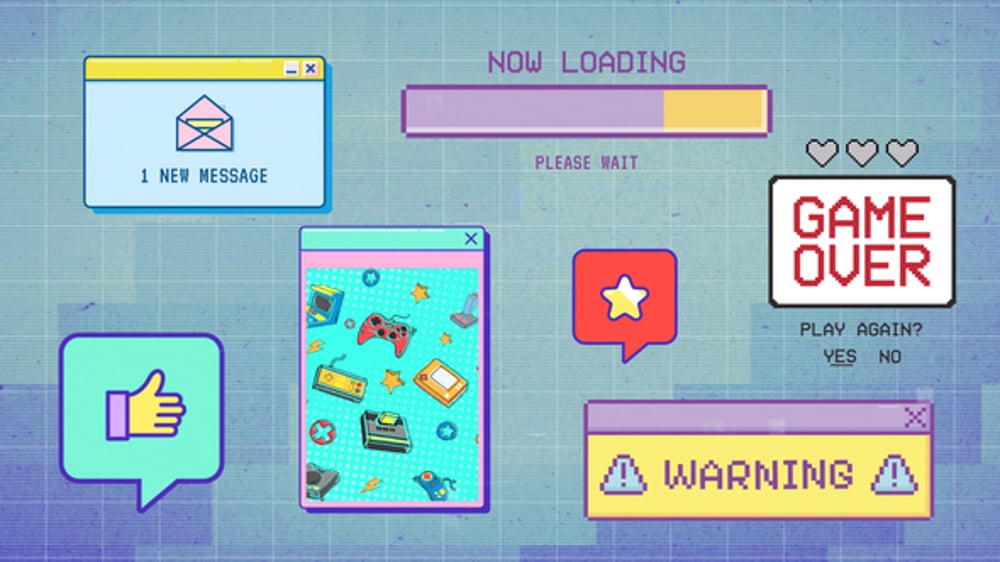 8bit Computer Windows Retro Pixel Interface Part 2, Titles ft. old ...