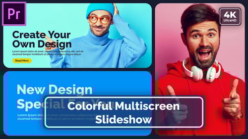 Colorful Dynamic Multiscreen Photo and Video Slideshow
