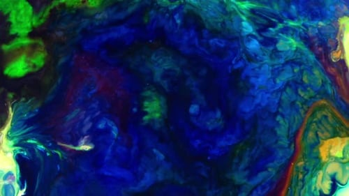 Bunte flüssige Tinte Farben Mischen Burst Swirl Fluid 35