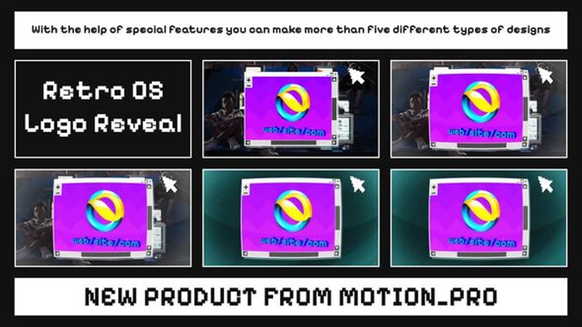 Retro Pixel Operating System Logo Reveal, Logo Stings ft. retro ...
