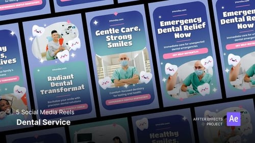 Social Media Reels - Dental Service After Effects Template