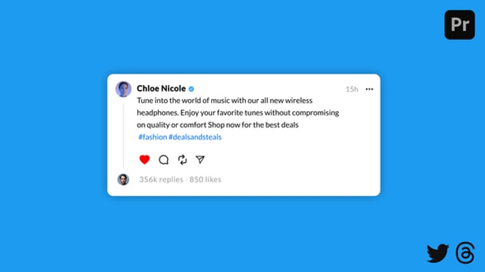 Twitter Tweets Animated Interface Kit, Elements ft. animated tweet ...