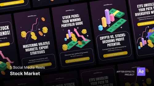 Social Media Reels - Stock Market After Effects Template