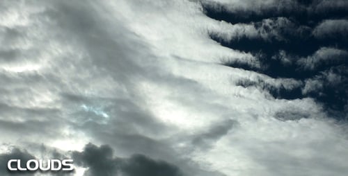 Billowing Clouds Moving Across the Sky