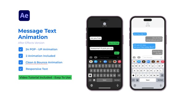 Text Message, Elements ft. typewriter text & iphone text message - Envato