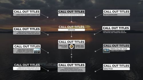 Modern Animated Call Out Titles for Videos and Presentations