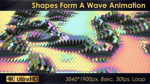 Shapes Form A Wave Animation
