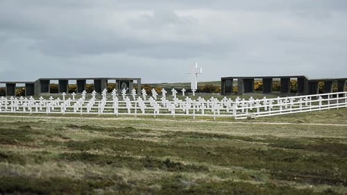 Cimetière militaire argentin, îles Falkland (Islas Malvinas).