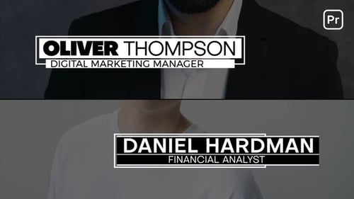 Corporate Lower Thirds | Premiere Pro