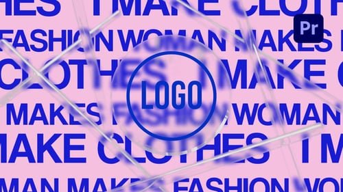 Modern Fashion Intro with Abstract Glass Elements