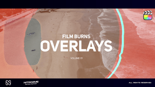 Cinematic Film Burn Overlays for Video Projects