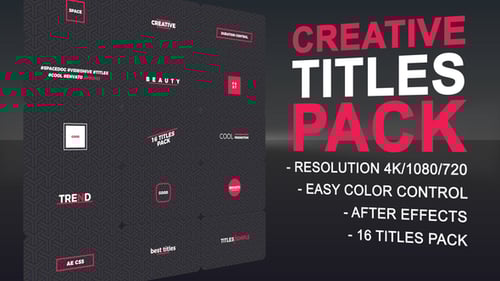 Modern Dynamic Text Title Animations Pack