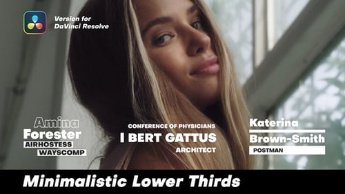 Minimalistic Lower Thirds | DaVinci Resolve