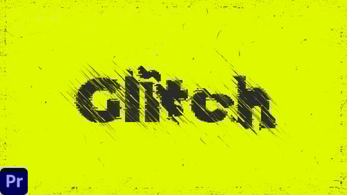 Dynamic Glitch Logo Intro Animation