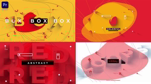 Vibrant Geometric Opener with Animated Text and Modern Graphics
