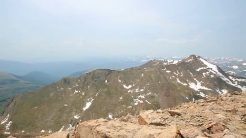 Aerial view from the top of Mount Evans.