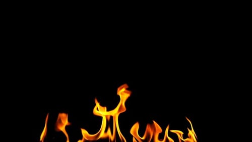 Feuer brennt auf schwarzem Hintergrund