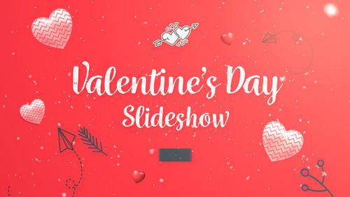 Romantic Slideshow with Animated Heart Accents and Script Titles