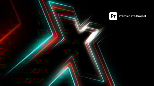 Energetic Glowing Line Logo Reveal Intro