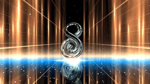 3D Countdown Zahlen Animation Hintergrund 17