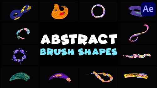 Dynamic Abstract Brush Stroke Flash FX Motion Elements