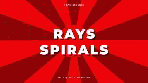 Rays & Spirals Background | DaVinci Resolve Macro