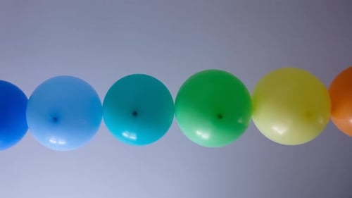 Rainbow Balloons Decoration For Party Background