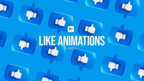 Like Animations Pack Premiere Pro - Social Media Reaction Motion Pack