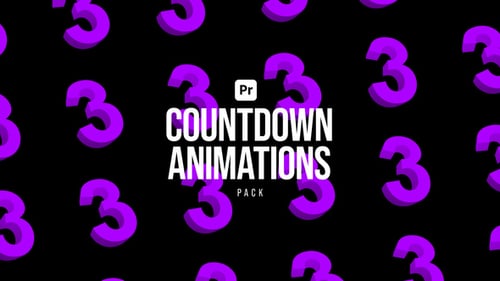 Countdown Animations Pack for Premiere Pro, Elements ft. 2d ...