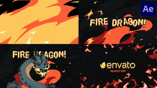 Logo Fire Dragon pour After Effects