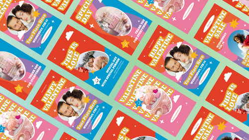 Animated Valentine's Day Social Media Stories