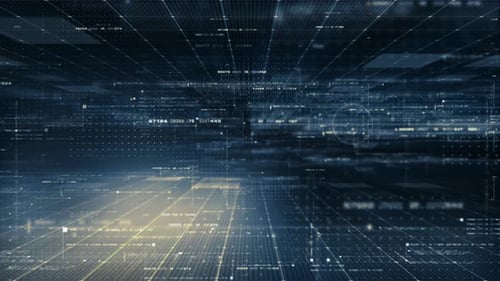 Futuristic Matrix Cyber Environment 03