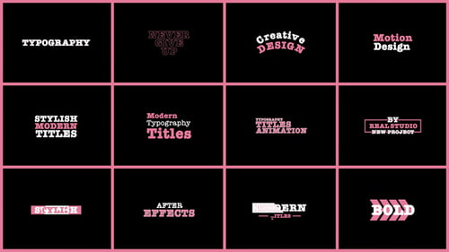 Typography Titles | FCPX & Apple Motion