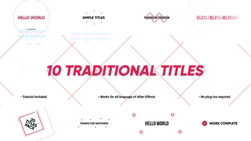 Premiere Pro Free Titles Templates - Editable Titles Templates - Envato