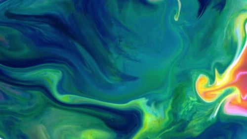 Swirling Liquid Paint Abstract Background