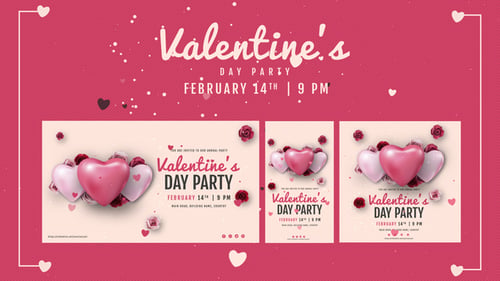 Frohe Valentinstagsparty