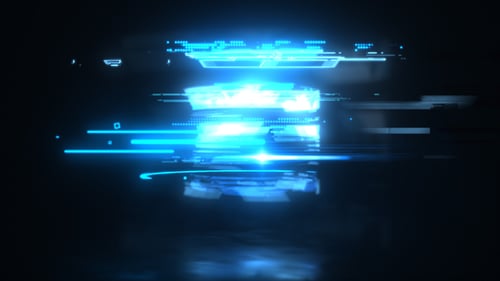 Fast Glitch Logo Reveal with Digital Effects