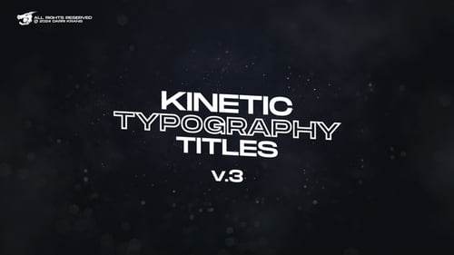 Dynamic Kinetic Typography Titles with Glitch Effects