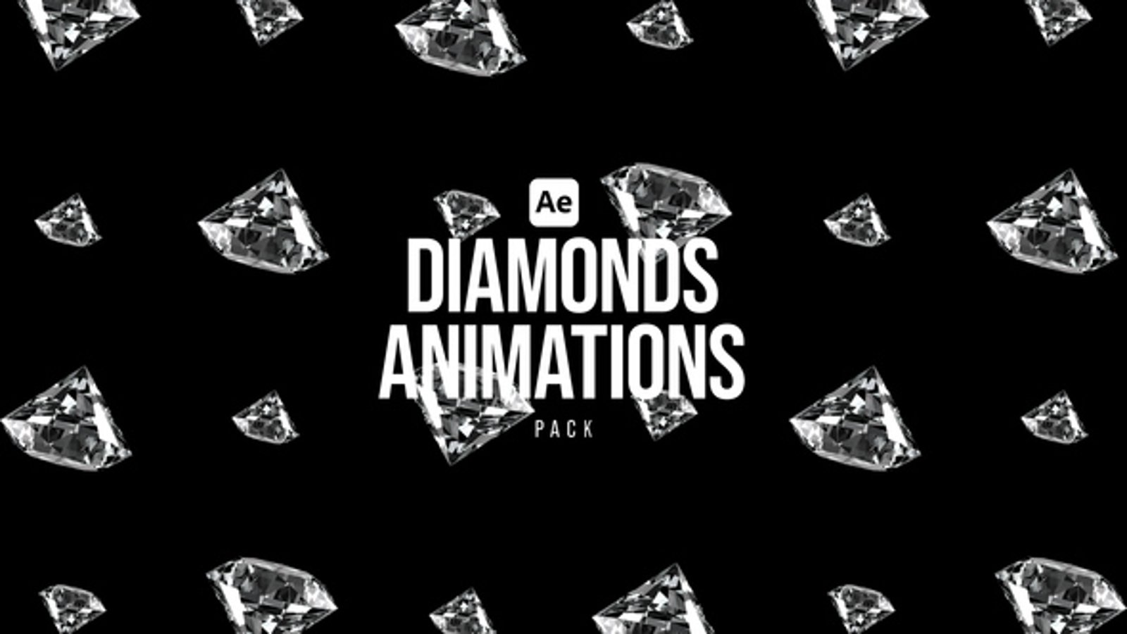 Elegant 3D Diamond Loop Animations Pack, Elements ft. 2d & backgrounds ...