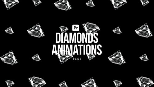 Diamonds Animations Pack Premiere Pro - Luxury Diamond Motion Graphics Pack