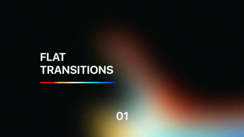Flat Transitions for After Effects Vol. 01