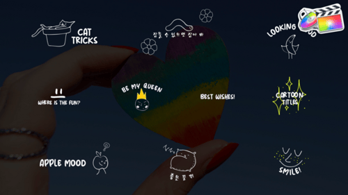 Cartoon Lyric Titles for FCPX