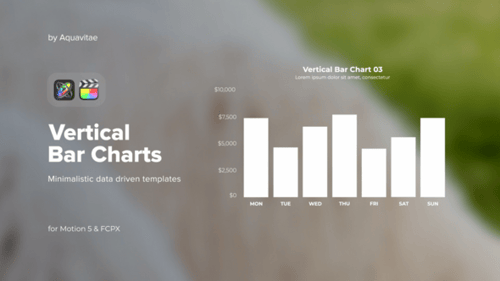 Minimalistic Vertical Bar Charts for FCPX & Motion