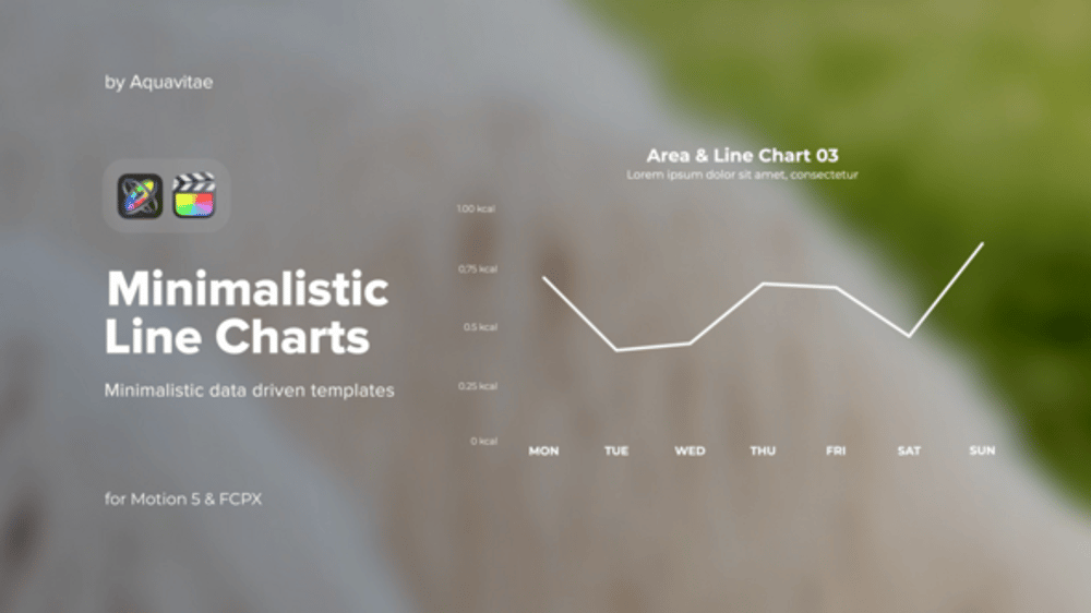 Minimal Animated Line and Area Data Charts, Elements ft. line chart ...
