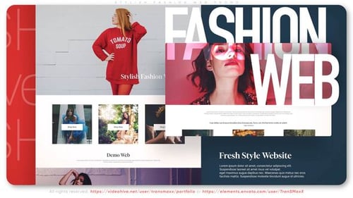 Elegant Fashion Website Promotion with Dynamic Typography