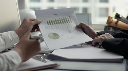 Business People Collaborating in Modern Office