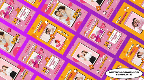 Valentine Day Social Media Stories | Mogrt