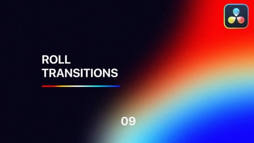 Roll Transitions for DaVinci Resolve Vol. 09