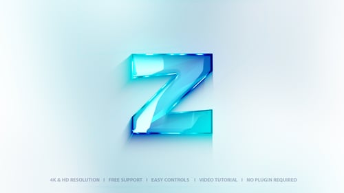 Glossy Gradient Logo Reveal Opener