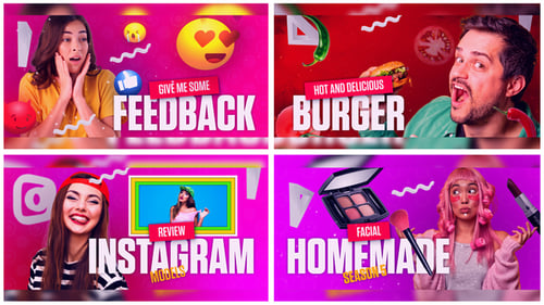 Dynamic Neon Kinetic Typography Intro for YouTube Vlogs.